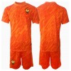 Baby Fußballbekleidung Frankreich Torwart Auswärtstrikot EM 2024 Kurzarm (+ kurze hosen)